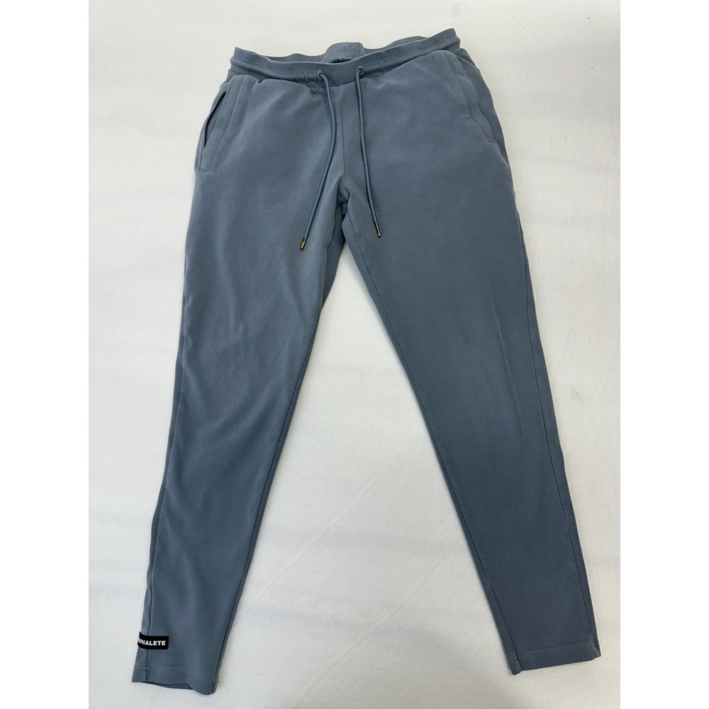 Alphalete Men's Identity Jogger Sweat Pants Tie Elastic Waist Cloud Grey Size L